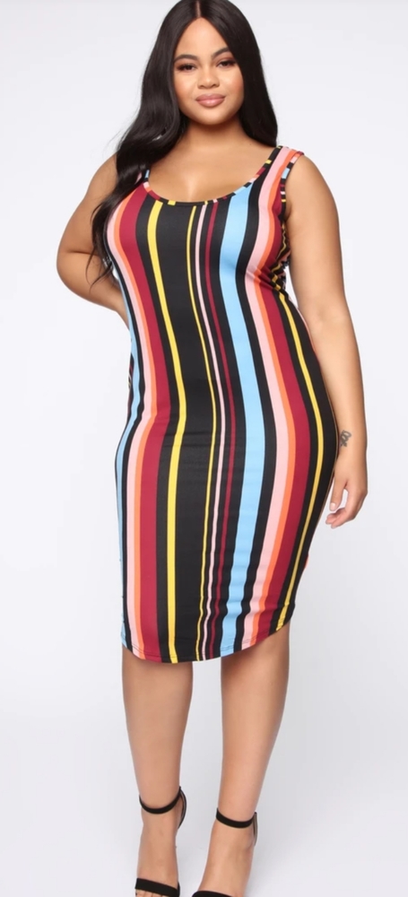Striped Bodycon Dress
